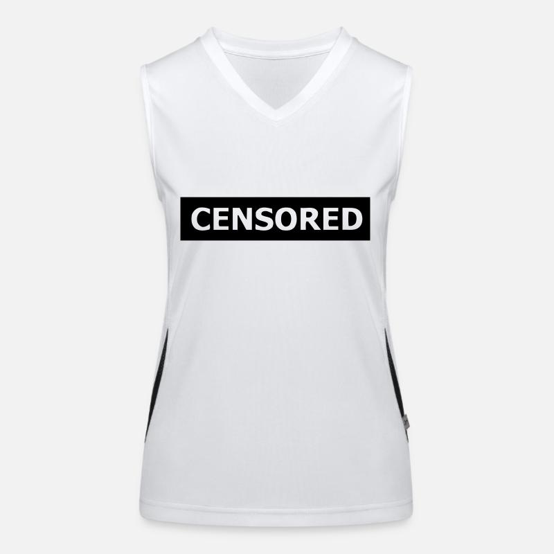 CENSORED CUT Funktionelles Kontrast-Tank Top für Frauen