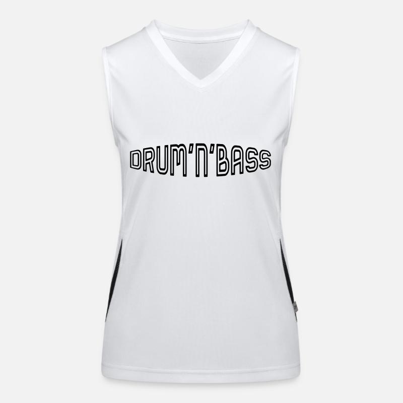 Drum'n'Bass Funktionelles Kontrast-Tank Top für Frauen