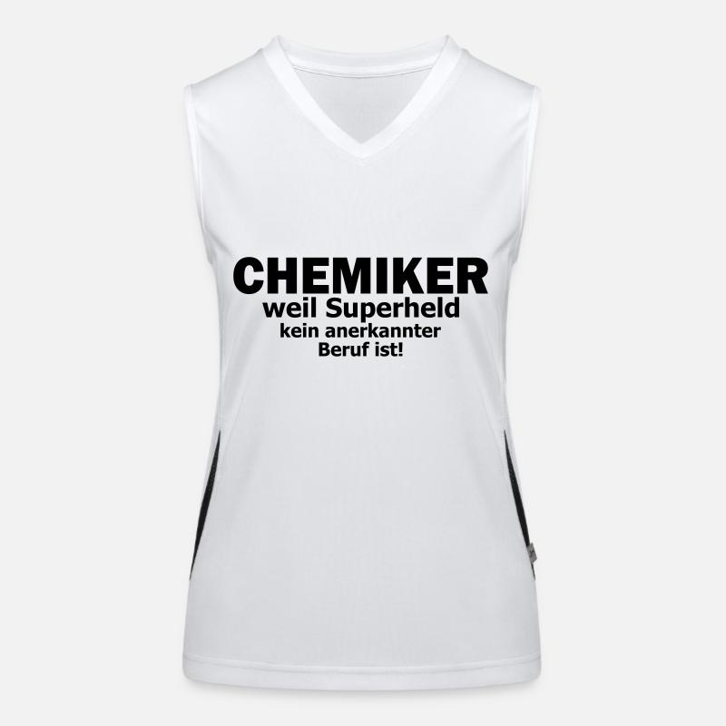 Chemiker Funktionelles Kontrast-Tank Top für Frauen