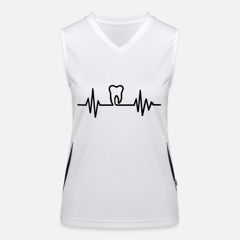 Dentiste Débardeur respirant contrasté Femme