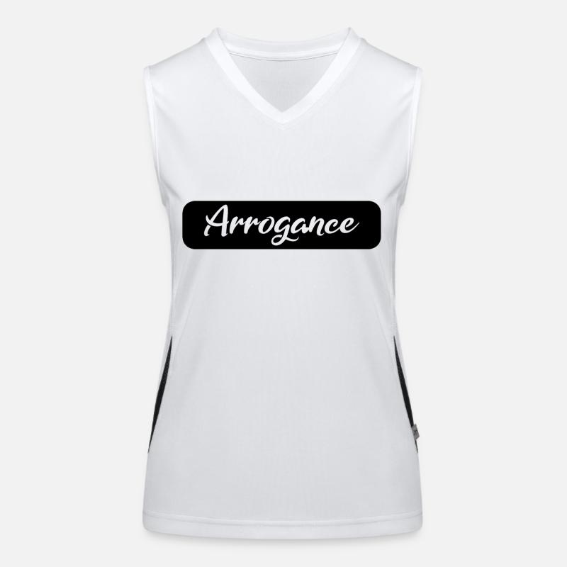 Arrogance Gift black Women's Functional Contrast Tank Top