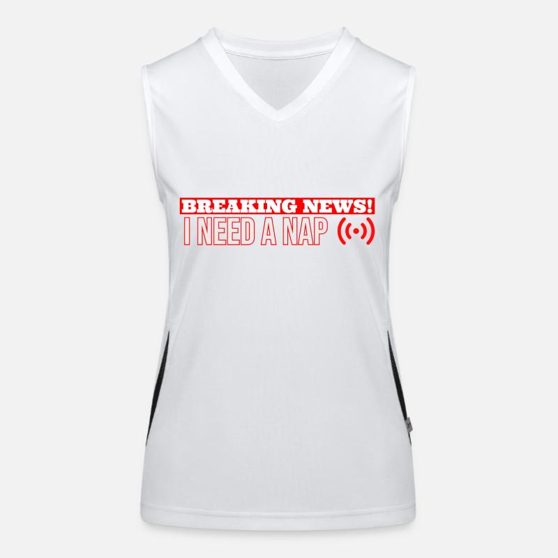 Eilmeldung Ich brauche ein Nickerchen Funktionelles Kontrast-Tank Top für Frauen