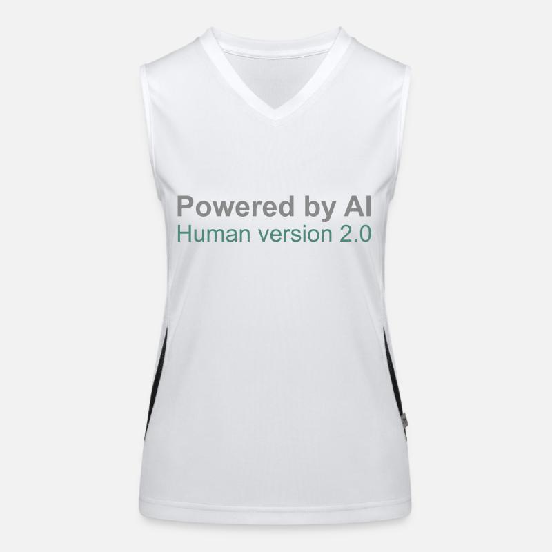 Powered by AI: Human version 2.0 Women's Functional Contrast Tank Top