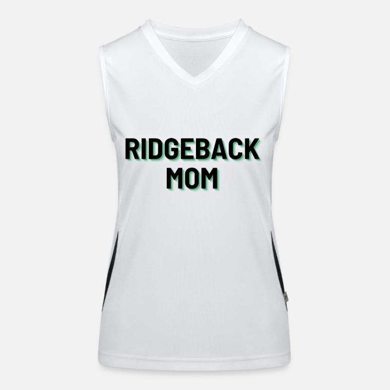 Ridgeback Mom Funktionelles Kontrast-Tank Top für Frauen