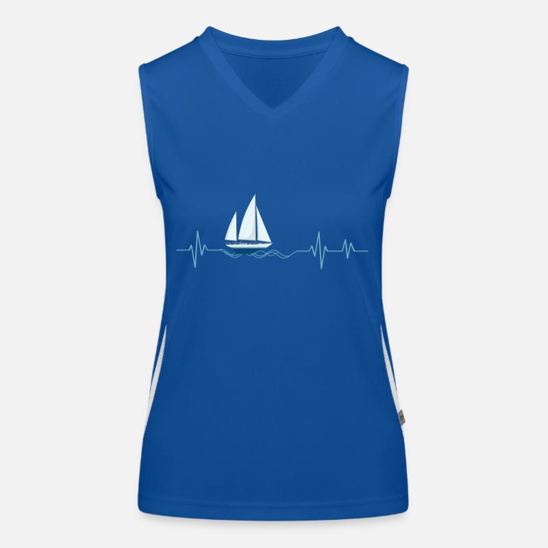 Heartbeat Veil - Gift Idea Women's Functional Contrast Tank Top