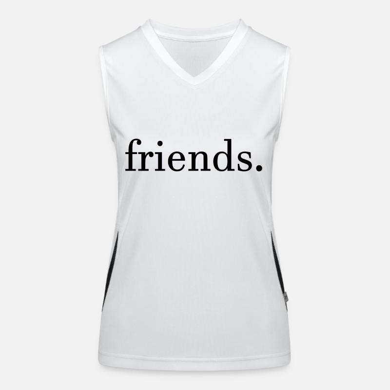 amis. Débardeur respirant contrasté Femme