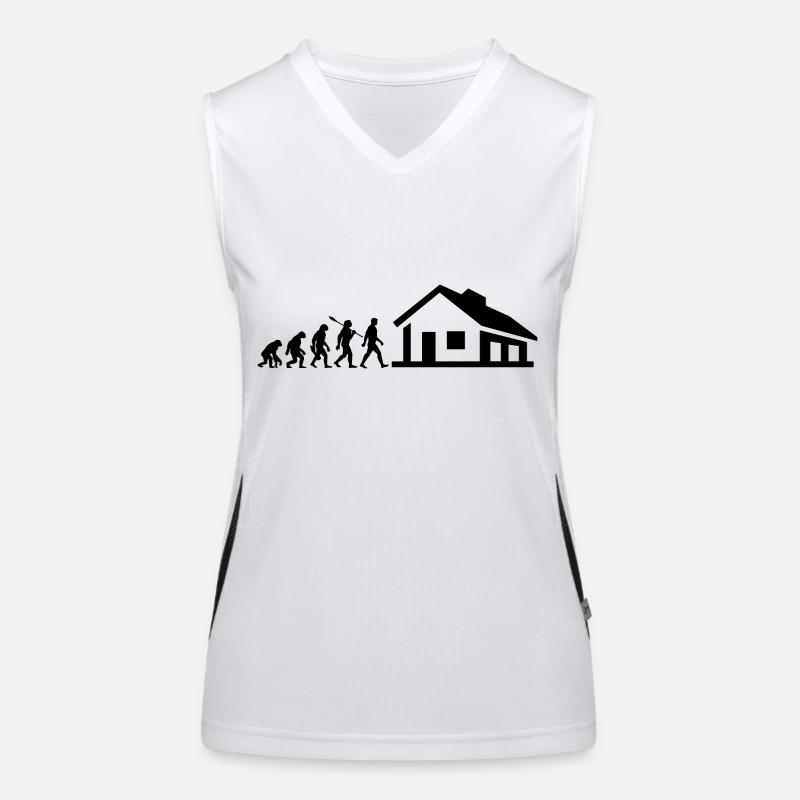 Evolution - builder - house - build - single-family home Women's Functional Contrast Tank Top