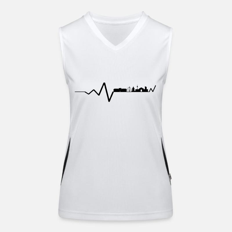Mannheim Monnem Mannheimat Funktionelles Kontrast-Tank Top für Frauen