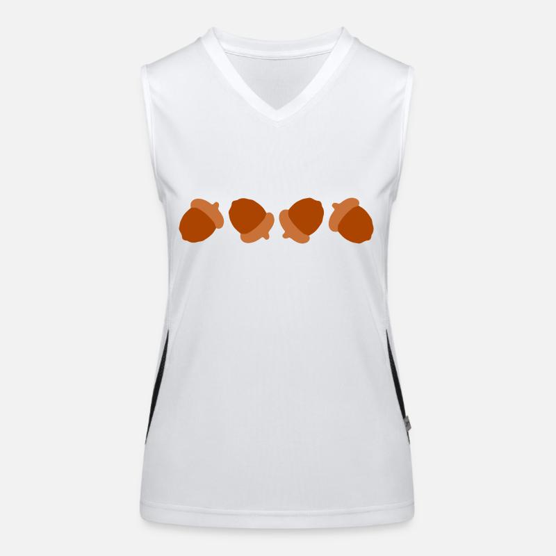 Eicheln Funktionelles Kontrast-Tank Top für Frauen