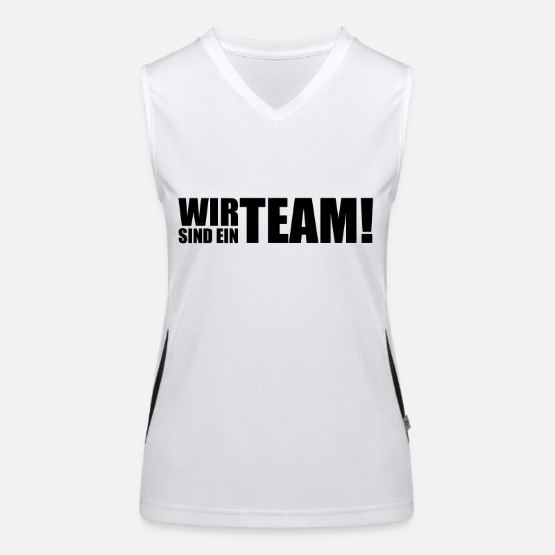 Wir sind ein Team! Design Funktionelles Kontrast-Tank Top für Frauen