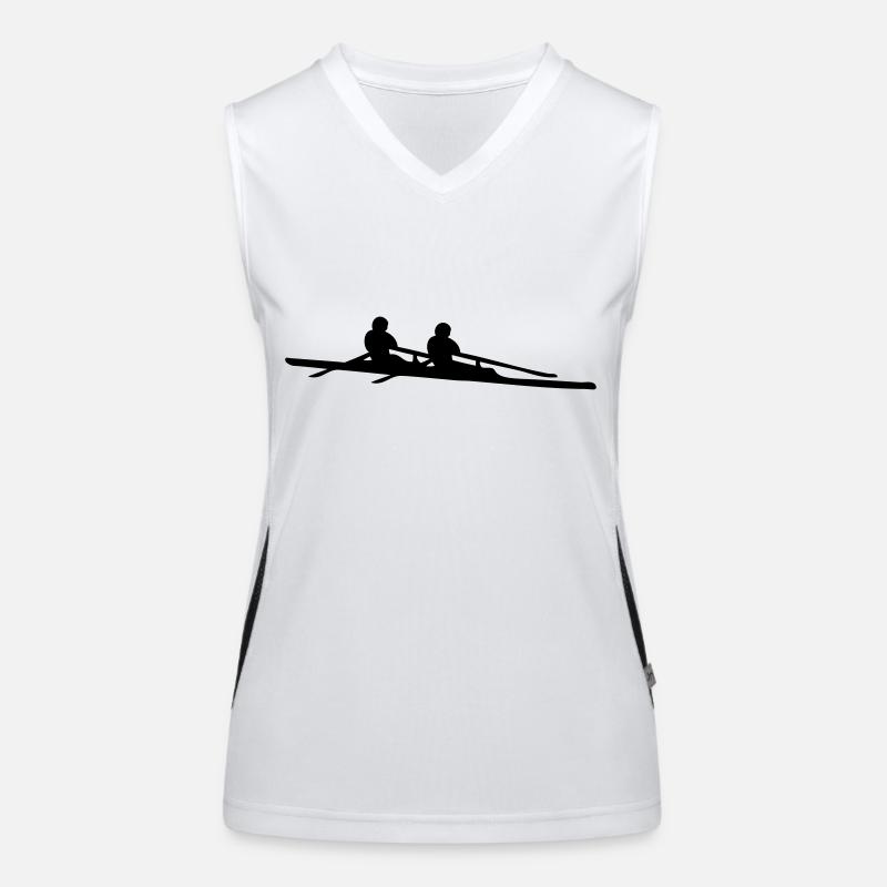 aviron double Double scull Débardeur respirant contrasté Femme