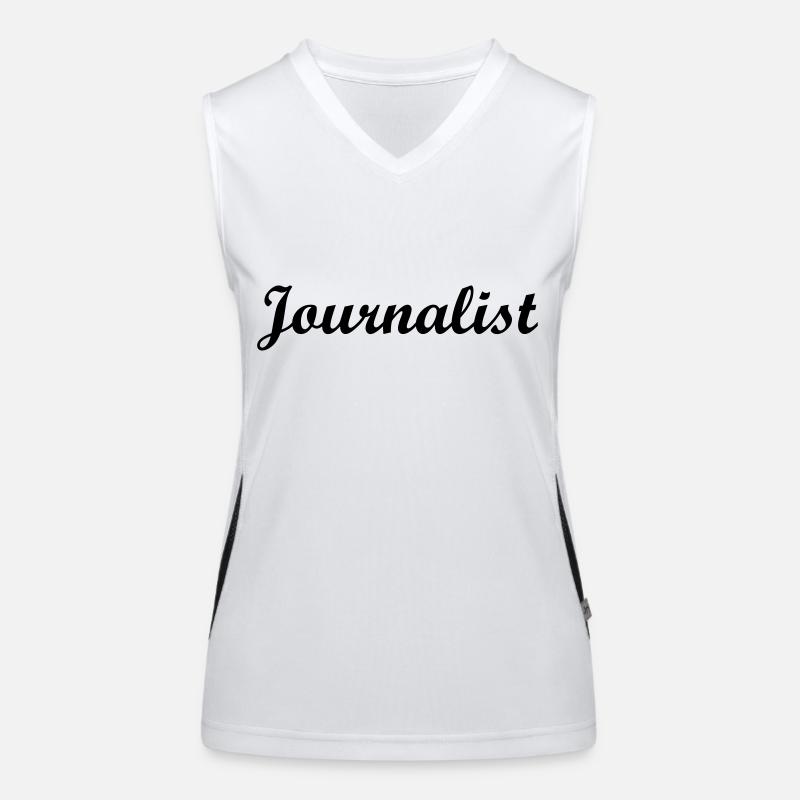 Journalist Funktionelles Kontrast-Tank Top für Frauen