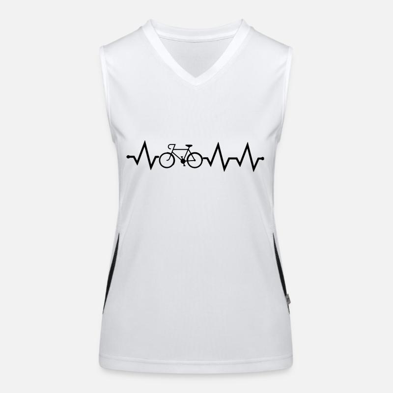 vélo. Débardeur respirant contrasté Femme