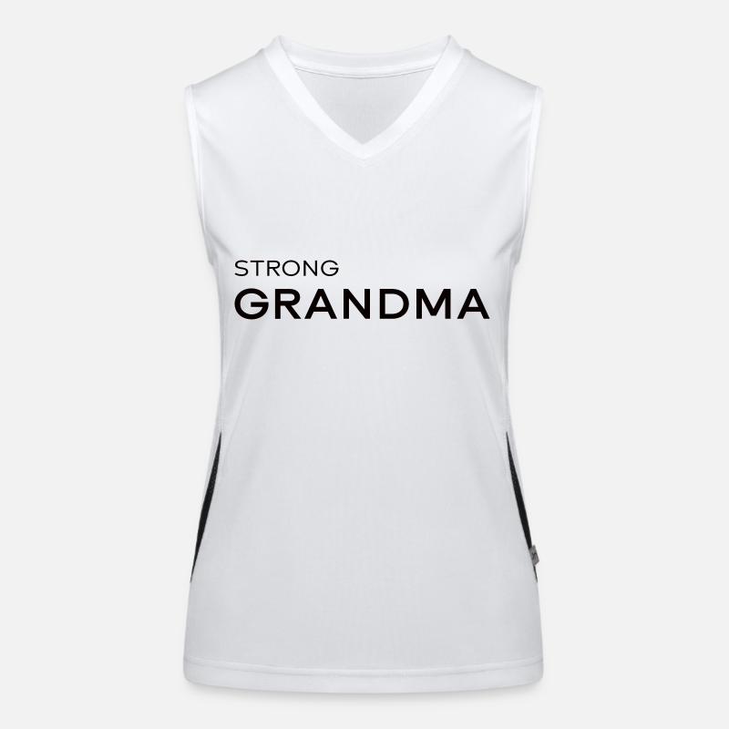 Forte Grand-mère 2 noir Débardeur respirant contrasté Femme