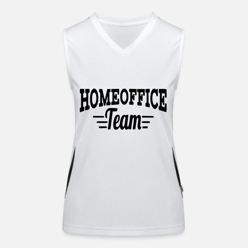 Home office TEAM - Working at home in a team Women's Functional Contrast Tank Top