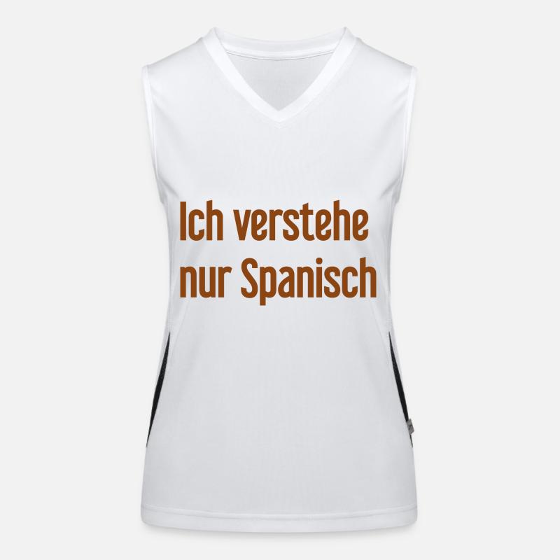 Ich verstehe nur Spanisch Funktionelles Kontrast-Tank Top für Frauen