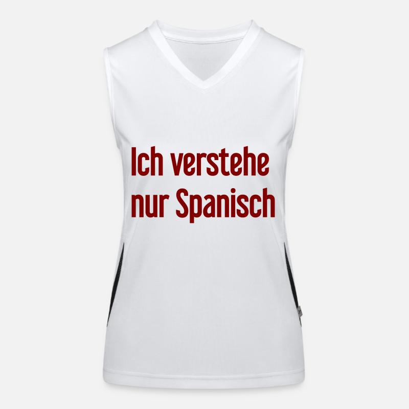 Ich verstehe nur Spanisch Funktionelles Kontrast-Tank Top für Frauen