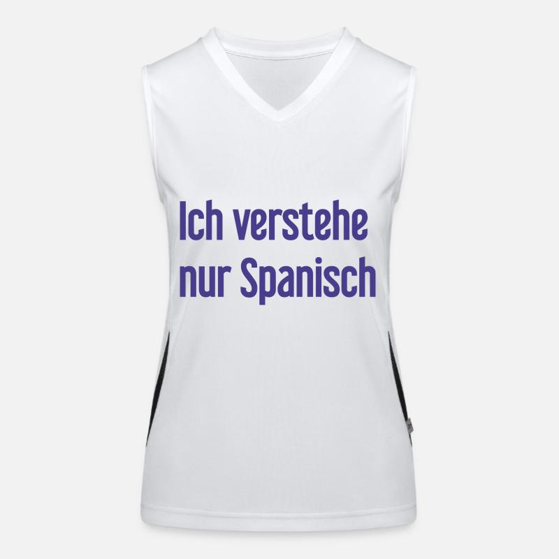 I only understand Spanish Women's Functional Contrast Tank Top
