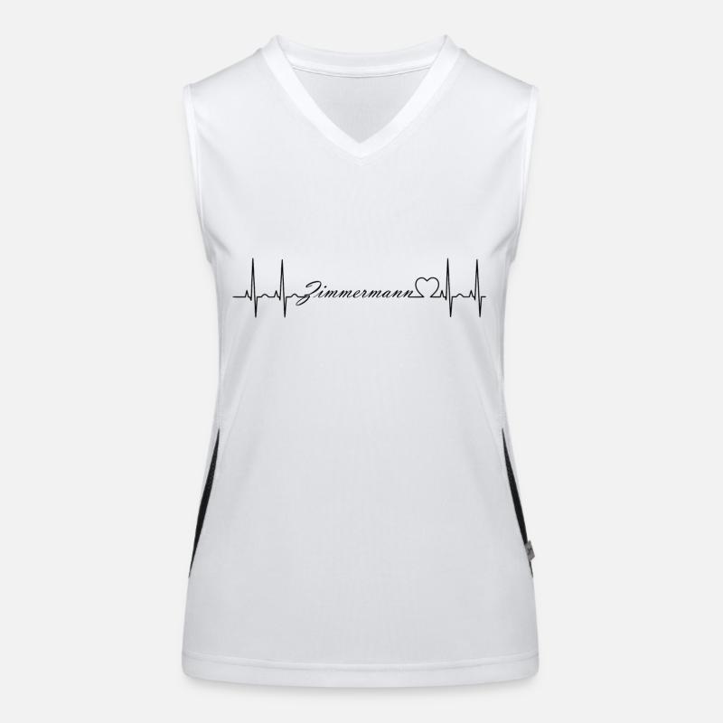 Carpenter - Women's Functional Contrast Tank Top - white/black