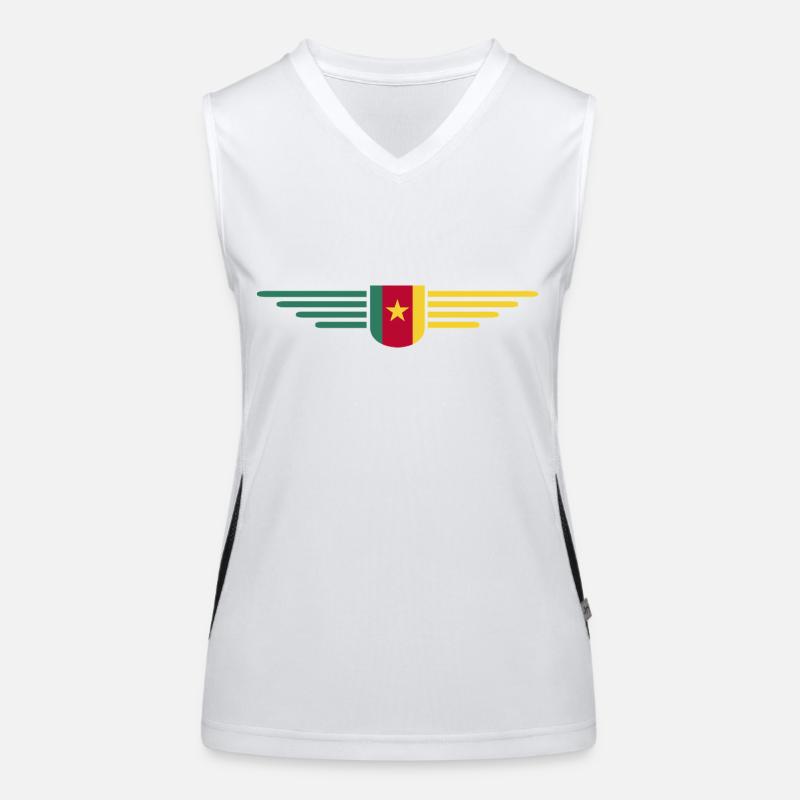 Cameroon Design – Pride and Diversity Women's Functional Contrast Tank Top