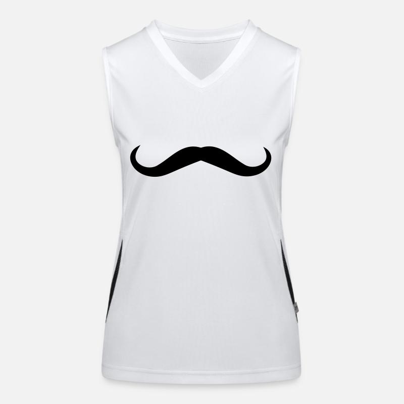 moustache Débardeur respirant contrasté Femme