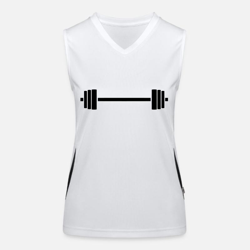 hantel Funktionelles Kontrast-Tank Top für Frauen