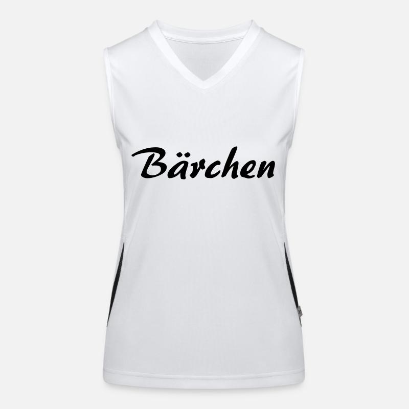Bärchen Funktionelles Kontrast-Tank Top für Frauen