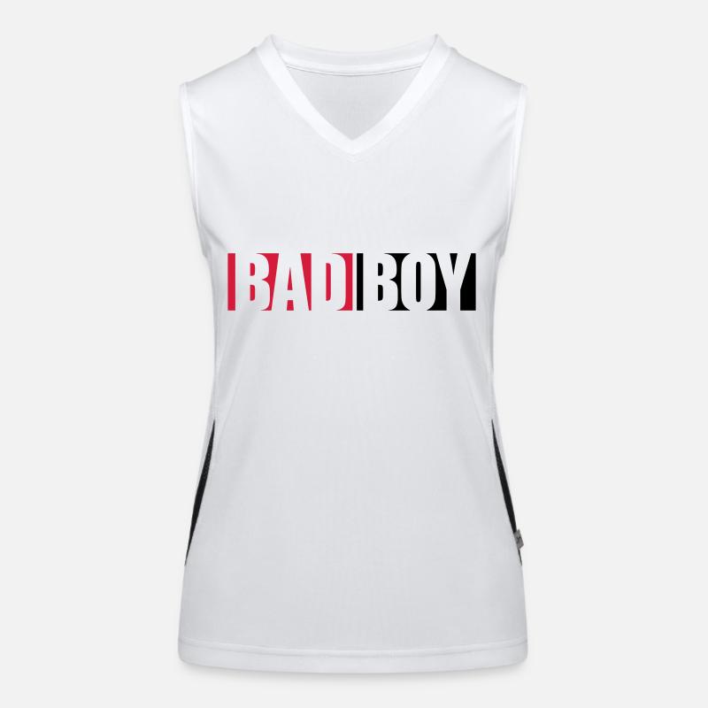 Text Bad Boy Women's Functional Contrast Tank Top