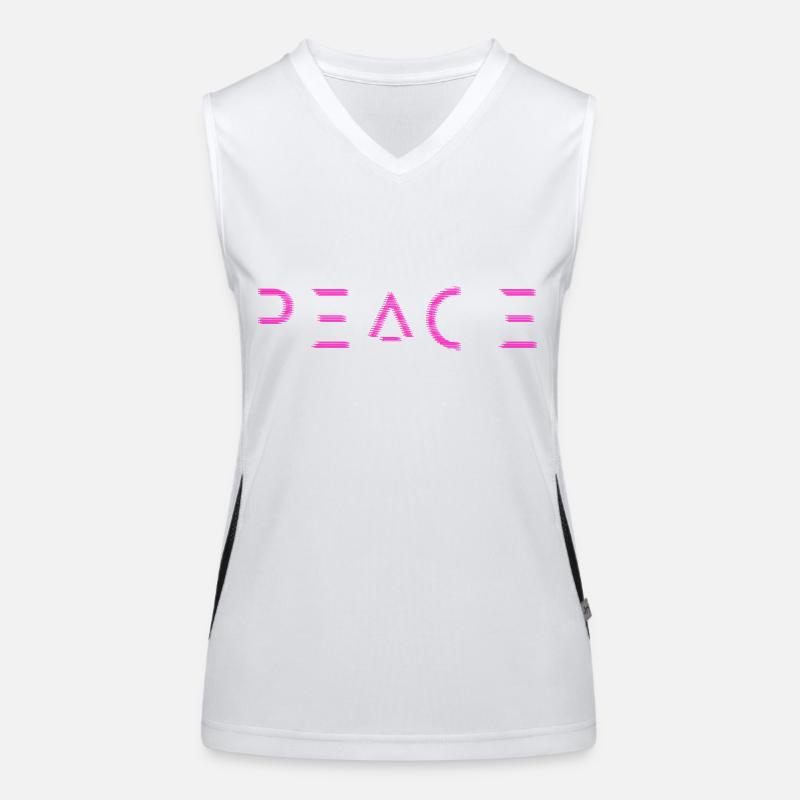 Peace for all - pink Funktionelles Kontrast-Tank Top für Frauen