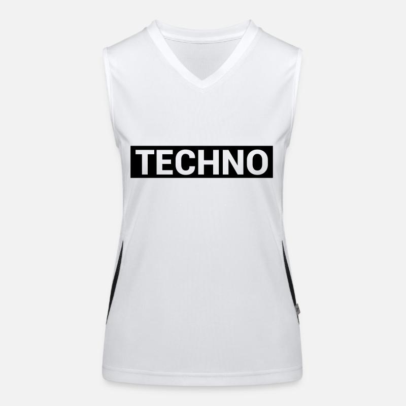 TECHNO Funktionelles Kontrast-Tank Top für Frauen