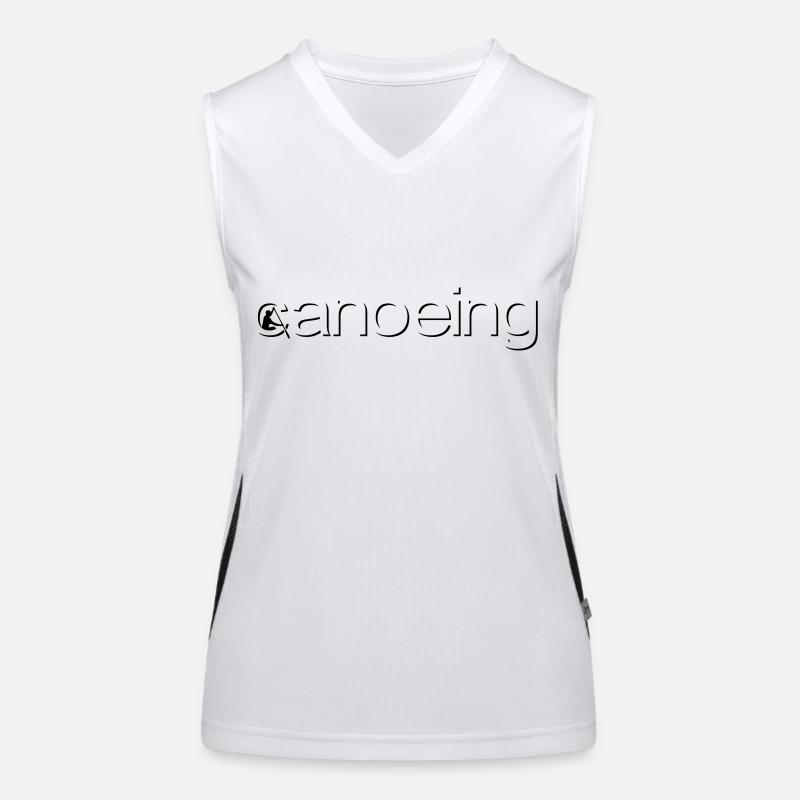 canoeing emboss Women's Functional Contrast Tank Top