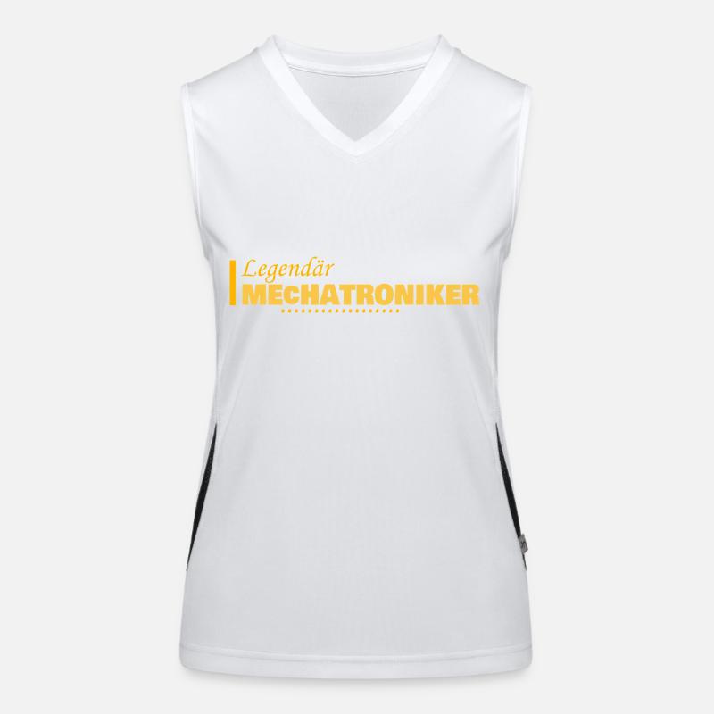 Beruf Mechatroniker Funktionelles Kontrast-Tank Top für Frauen