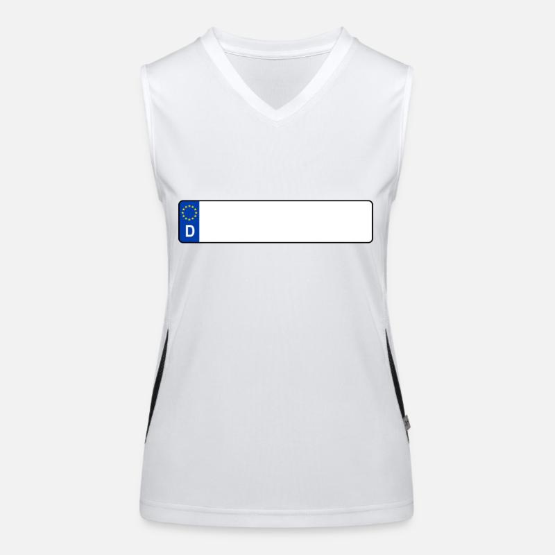 Kennzeichen D Funktionelles Kontrast-Tank Top für Frauen