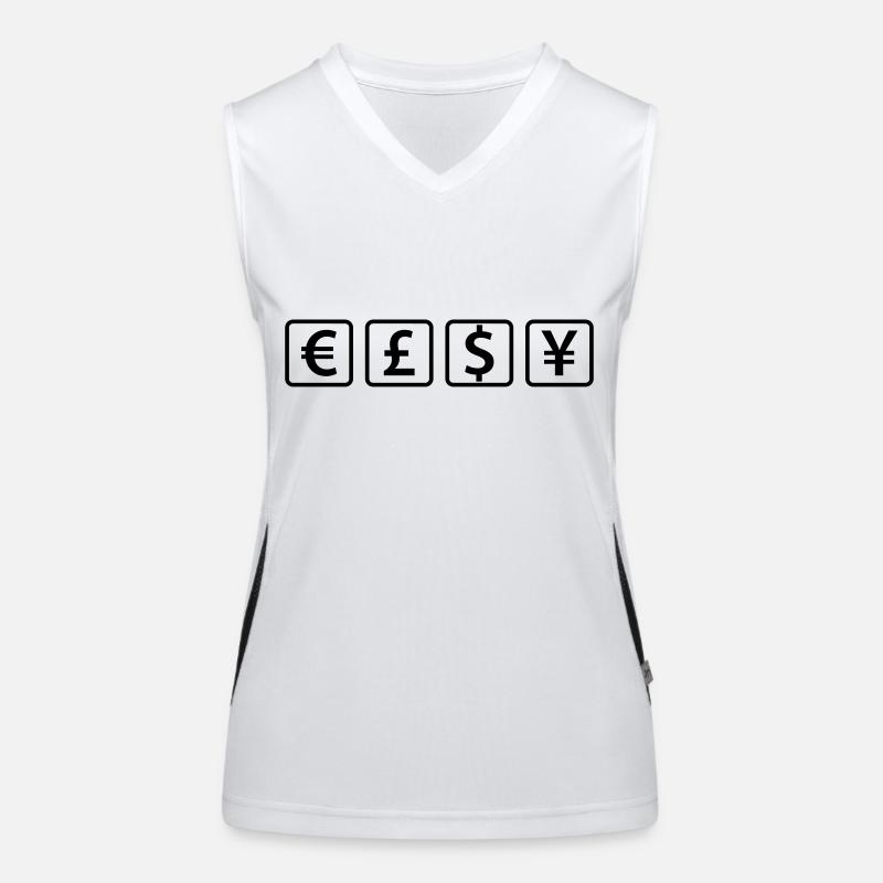 money__f1 Funktionelles Kontrast-Tank Top für Frauen