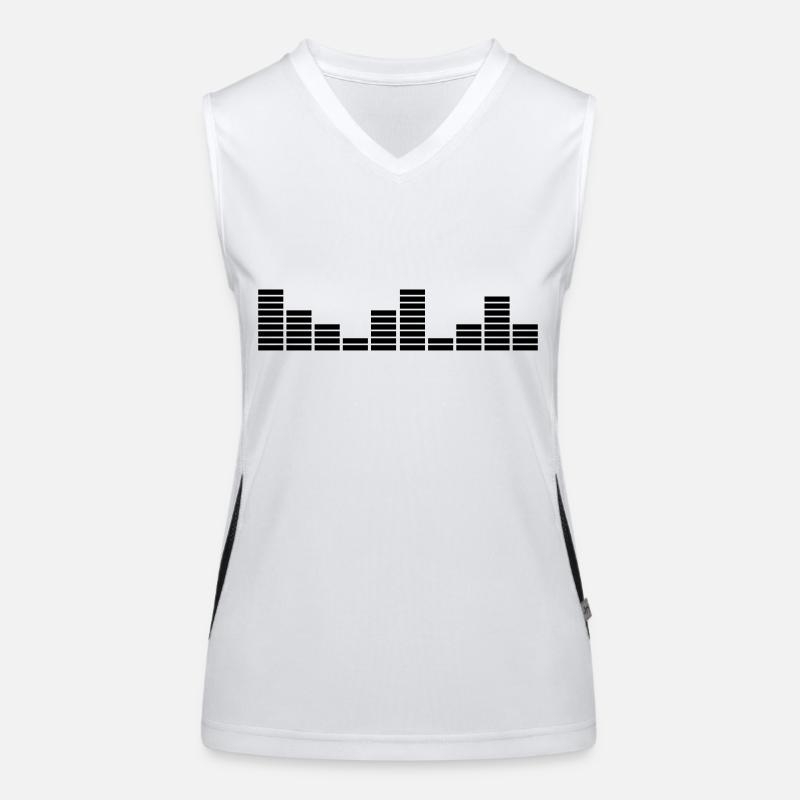 eq_music_c1 Funktionelles Kontrast-Tank Top für Frauen