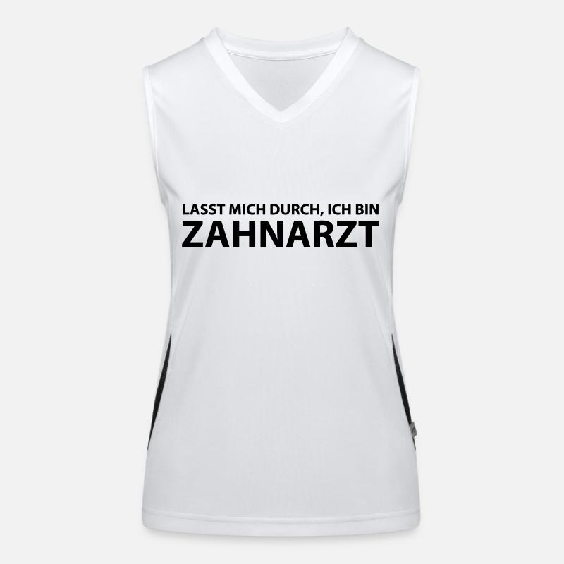 zahnarzt Funktionelles Kontrast-Tank Top für Frauen