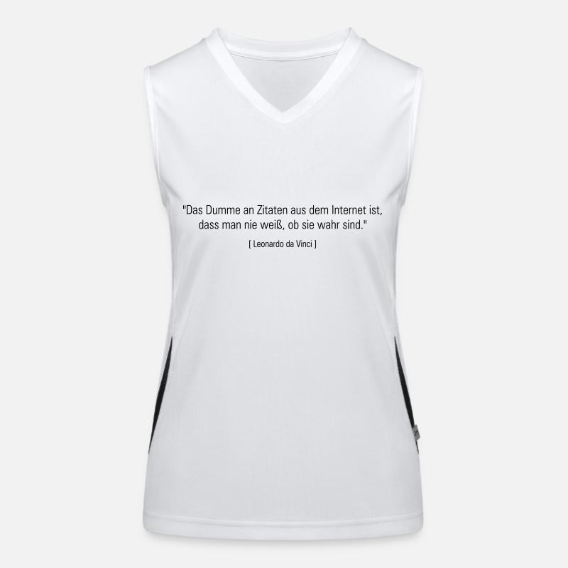 zitate Funktionelles Kontrast-Tank Top für Frauen