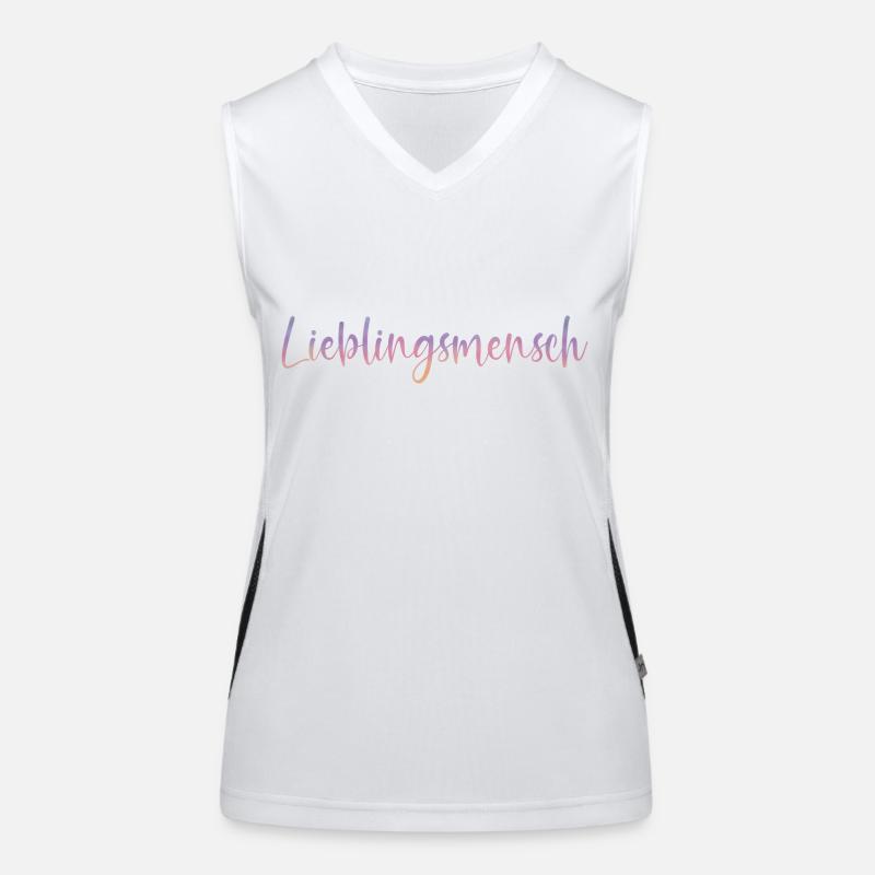 Lieblingsmensch Funktionelles Kontrast-Tank Top für Frauen