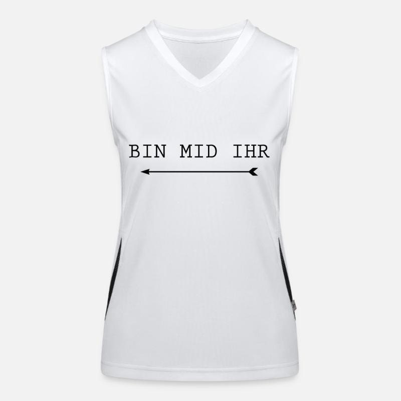 Lustiger Bier Spruch Geschenkidee Party Funktionelles Kontrast-Tank Top für Frauen