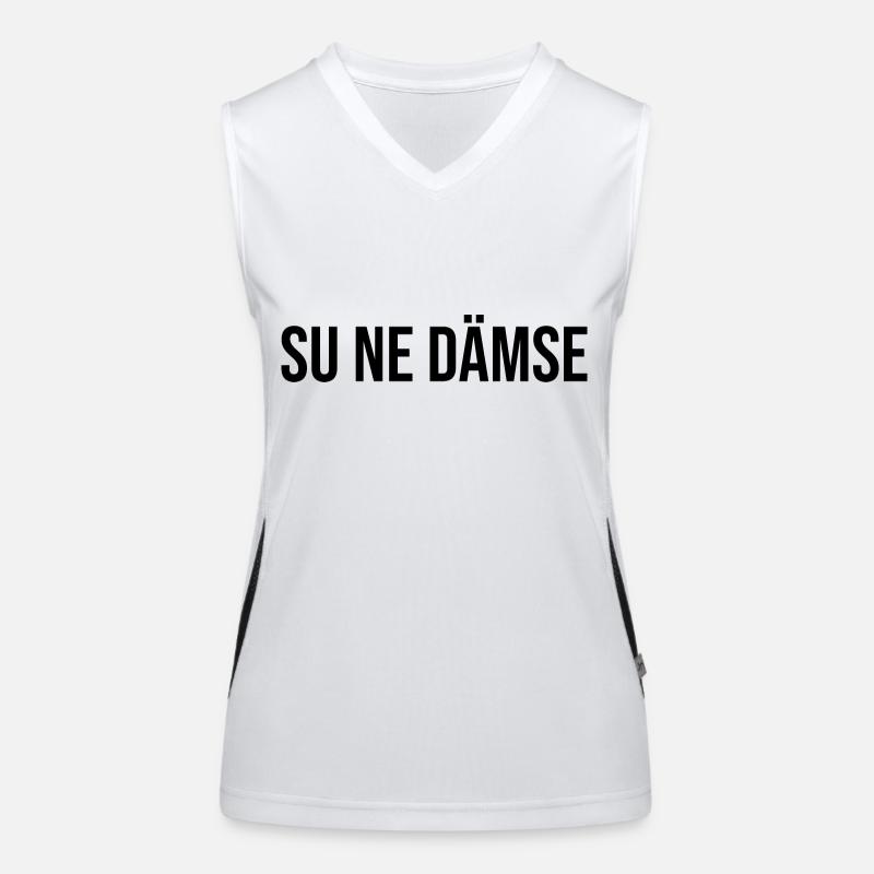 Erzgebirge Dämse Funktionelles Kontrast-Tank Top für Frauen