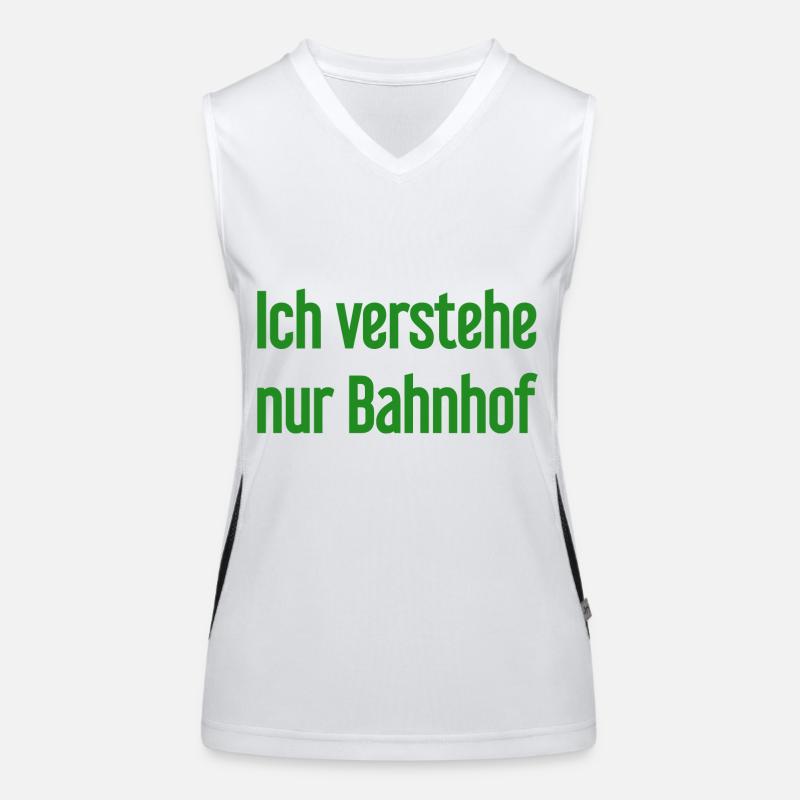 I only understand train station Women's Functional Contrast Tank Top