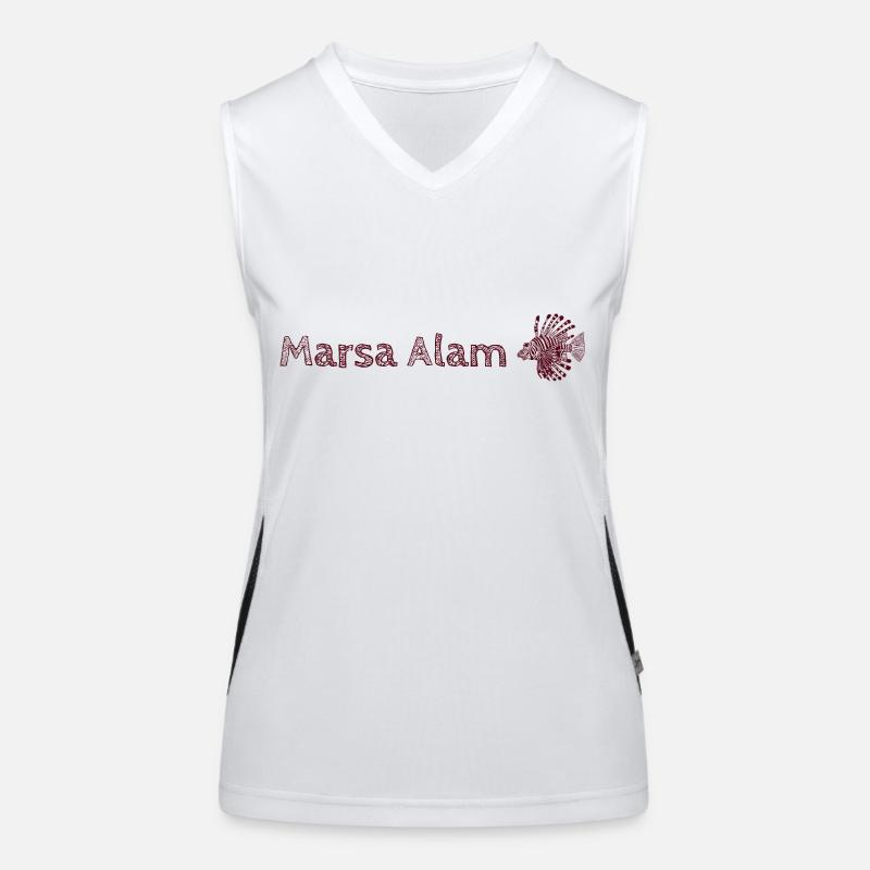 Marsa Alam - Egypt - with lionfish Women's Functional Contrast Tank Top