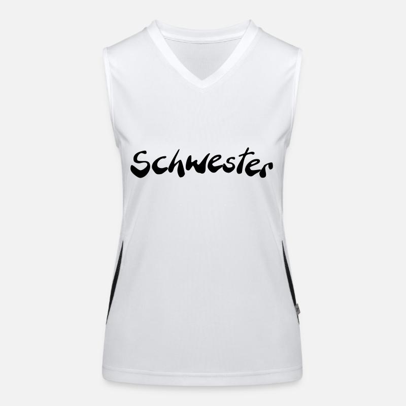 Schwester Funktionelles Kontrast-Tank Top für Frauen