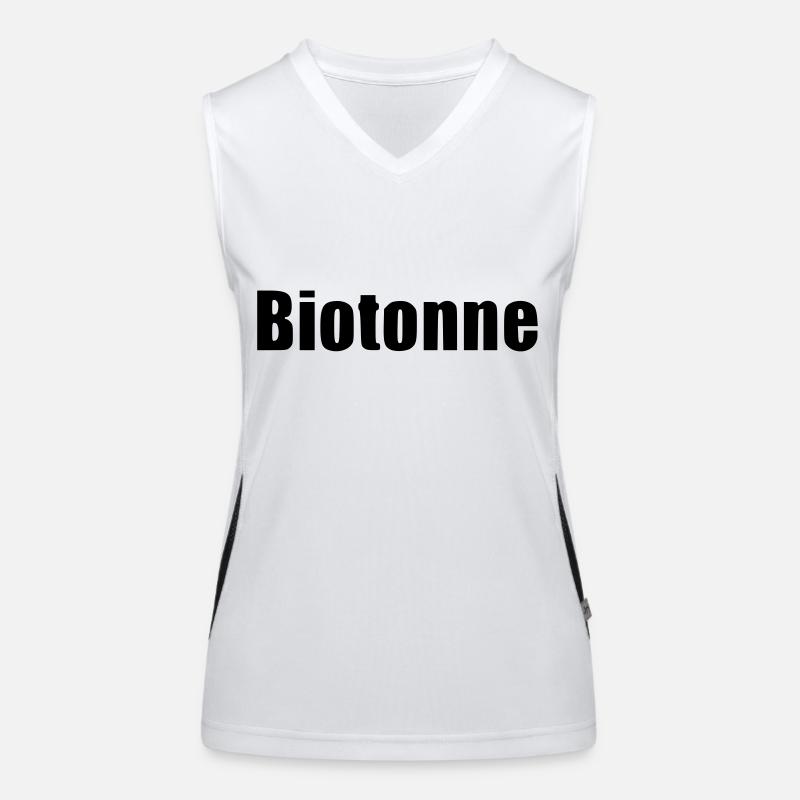 Biotonne Vegan Geschenk Geburtstag Statement Funktionelles Kontrast-Tank Top für Frauen