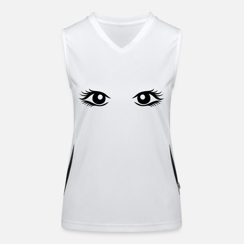 Yeux Débardeur respirant contrasté Femme