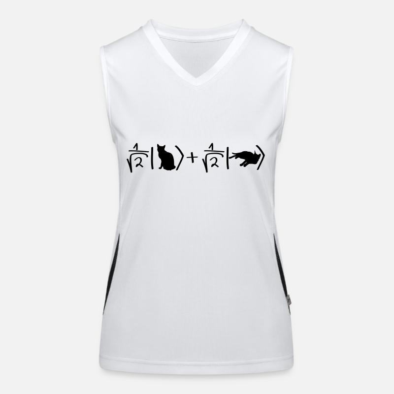 Schrödinger Katze Funktionelles Kontrast-Tank Top für Frauen