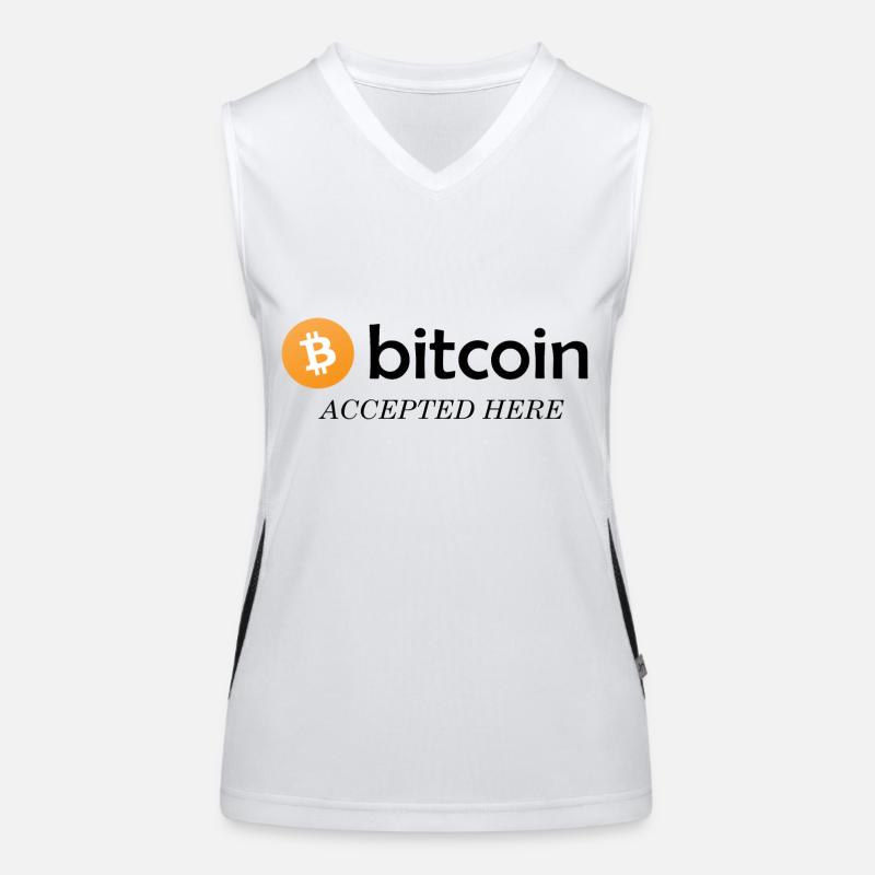 Bitcoin Accepted Here Women's Functional Contrast Tank Top