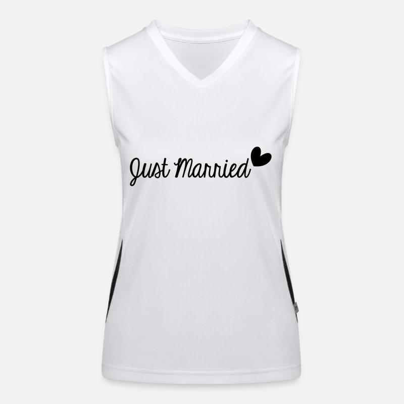 JUST MARRIED. VIVE LES MARIES. EVJF. LOVE Débardeur respirant contrasté Femme
