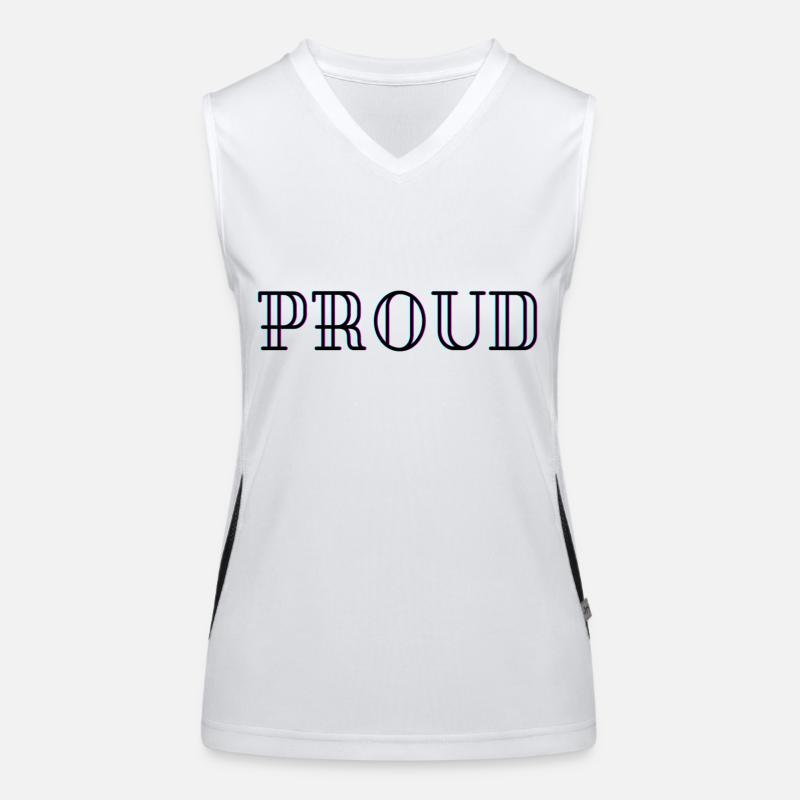 PROUD Funktionelles Kontrast-Tank Top für Frauen
