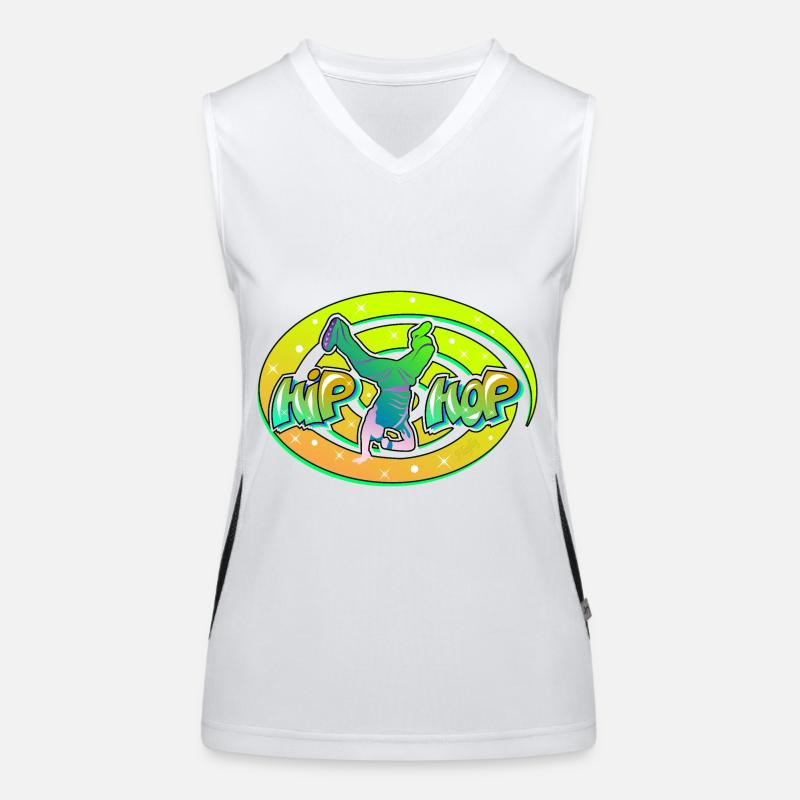 Hip-Hop dans l'Espace 2 Débardeur respirant contrasté Femme